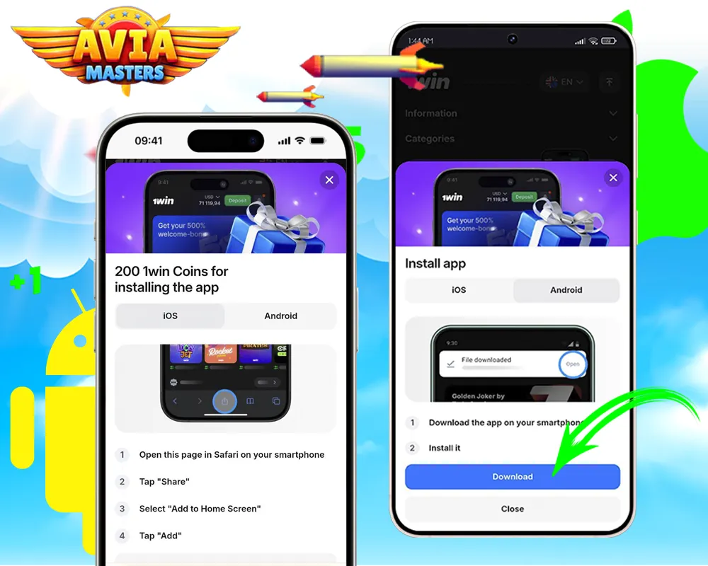 Download the Avia Masters App on Android and iOS